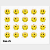 Sticker Rond Happy Happy Face (Feuille)