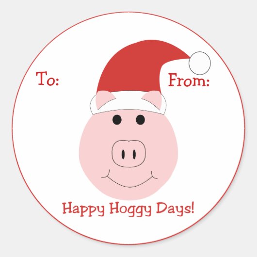 Sticker Rond Happy Hoggy Days (Devant)
