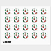 Sticker Rond Happy Holiday_ Sticker_by Elenne (Feuille)