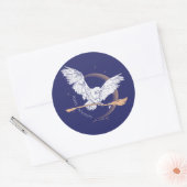 Sticker Rond Happy Holidays Hedwig Delivery (Enveloppe)