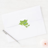 Sticker Rond Happy Hopping Frog (Enveloppe)