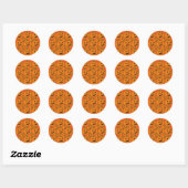 Sticker Rond Happy Jack o Lantern (Feuille)