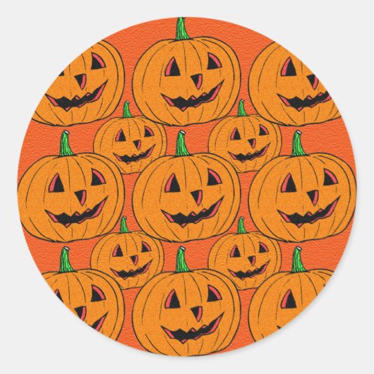 Sticker Rond Happy Jack o Lantern (Devant)