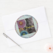 Sticker Rond Happy Karma (Enveloppe)