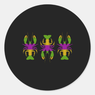Sticker Rond Happy Mardi Gras 2024 Mardi Gras Correspondance