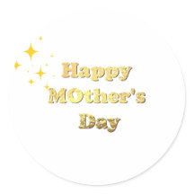 Happy mothers day. Gold simple script calligraphy