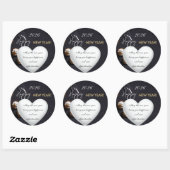 Sticker Rond Happy New Year2026 (Feuille)