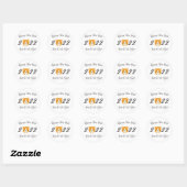 Sticker Rond Happy New Year 2022 (Feuille)