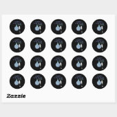 Sticker Rond Happy New Year 2026 Disco Ball Celebration  (Feuille)