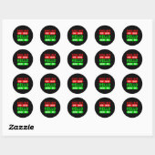 Sticker Rond Happy New Year 2026 Goodbye 2025 Hello 2026 Matchi (Feuille)