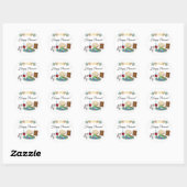 Sticker Rond Happy Passover Spring Sesach Seder (Feuille)