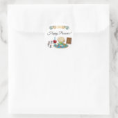 Sticker Rond Happy Passover Spring Sesach Seder (Sac)