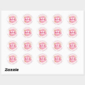 Sticker Rond Happy Purim - Kosher Info Monogramme Classic Round (Feuille)