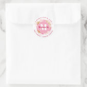 Sticker Rond Happy Purim - Kosher Info Monogramme Classic Round (Sac)