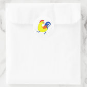 Sticker Rond Happy Rooster (Sac)
