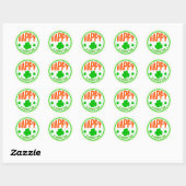 Sticker Rond Happy St. Patrick's Day Circle Design-63501 (Feuille)