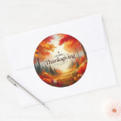 Sticker Rond Happy Thanksgiving (Enveloppe)