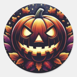 Sticker Rond HappyHalloween