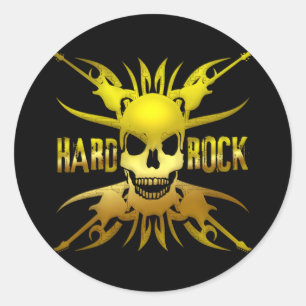 STICKER ROND HARD ROCK