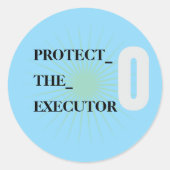 Sticker Rond Hardcore AI Agent Monospace Text 3 (Devant)