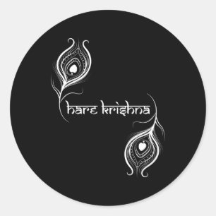 Sticker Rond Hare Krishna Krishna