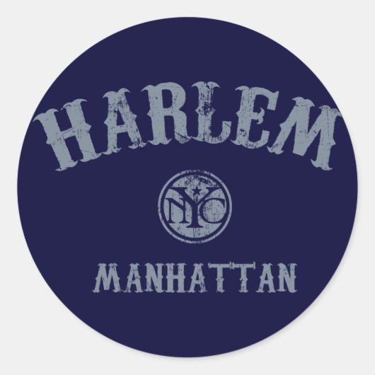 Sticker Rond Harlem (Devant)