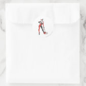Sticker Rond Harley Quinn 2 (Sac)