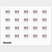 Sticker Rond Harley Quinn - Tous les côtés (Feuille)