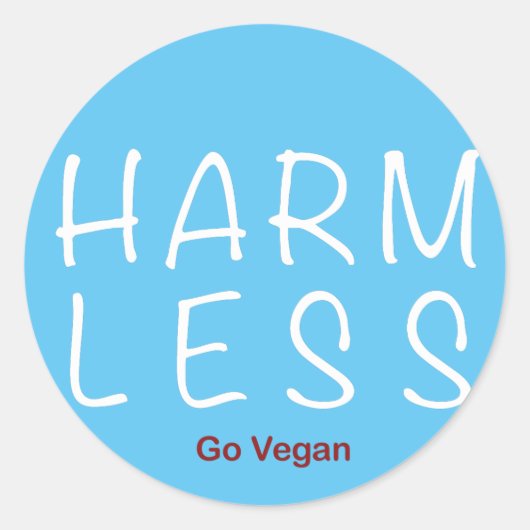 Sticker Rond Harm Less (Devant)