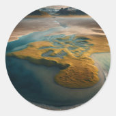 Sticker Rond Harmonie d'or (Devant)