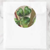 Sticker Rond Harpe d'Erin Vintage St. Patrick's Day (Sac)