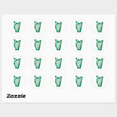 Sticker Rond harpe irlandaise (Feuille)