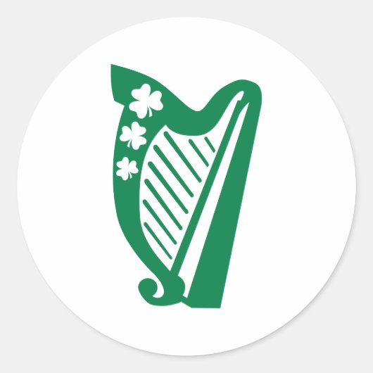 Sticker Rond harpe irlandaise (Devant)