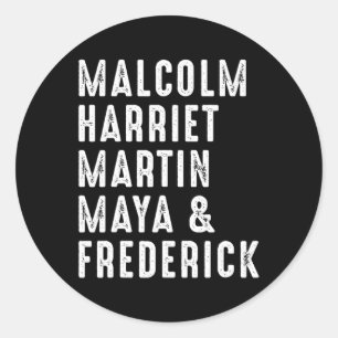 Sticker Rond Harriet Martin Maya Frederick Leaders noirs