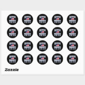 Sticker Rond Harris 2020 avec drapeau américain (Feuille)