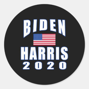 Sticker Rond Harris 2020 avec drapeau américain