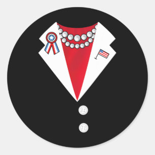 Sticker Rond Harris 2020 Costume de pantalon Élection Drôle Hal