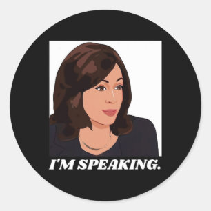 Sticker Rond Harris 2020 Kamala Harris Vp Debate I'm Speaking