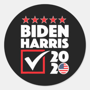 Sticker Rond Harris 2020 Parti démocrate d'élection américain P