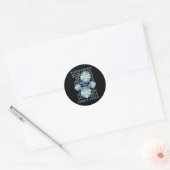 Sticker Rond Harris 2024 Choose Freedom Boho Fleurs sauvages (Enveloppe)