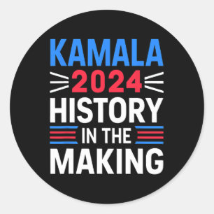 Sticker Rond Harris 2024 Hommes & amp ; L'Histoire Des Femmes E