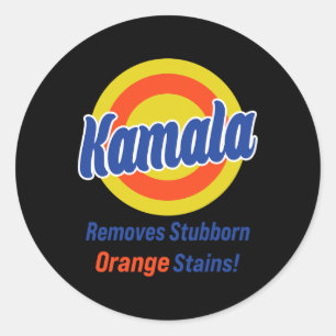 Sticker Rond Harris 2024 supprime les taches d'orange têtues 3