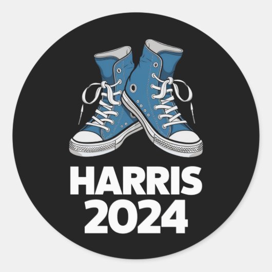 Sticker Rond HARRIS 2024 Vote Président Kamala Basket des élect (Devant)