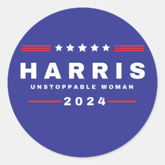 Sticker Rond Harris Femmes imparables | Élection 2024