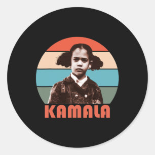 Sticker Rond Harris Girl Retro Vintage Black History Femmes noi