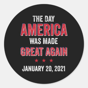 Sticker Rond Harris Inauguration Day 2021 America Made Great Ag