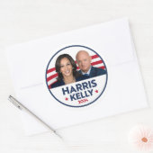 STICKER ROND HARRIS KELLY 2024 (Enveloppe)