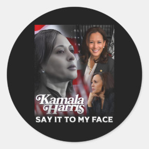 Sticker Rond Harris Le Dit À Mon Visage