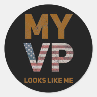 Sticker Rond Harris Mon Vp Me Semble Melanin Hbcu