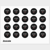 Sticker Rond Harris Pour Président 2024 Évidemment (Feuille)
